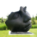 Creative decoration outdoor large metal garden art sculptures statues of face for sale